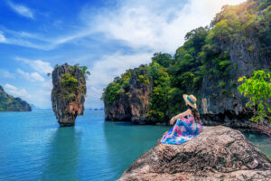 James Bond island in Phang nga, Thailand.