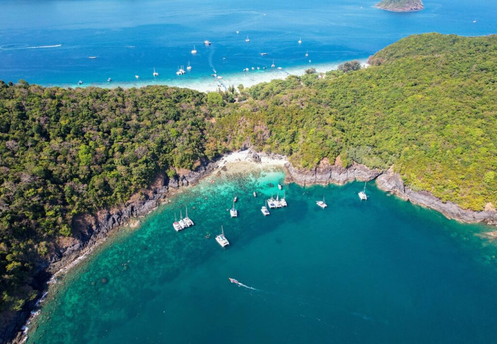 Kahung Beach (Coral Island) & Sunset Promthep Cape by Sailing Yacht - Nikorn Marine