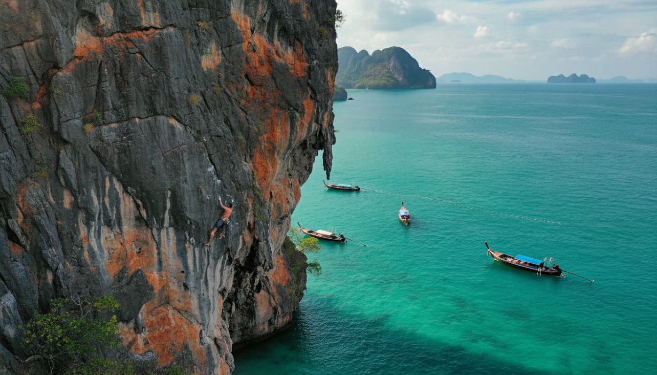 Rock climbing near Phuket